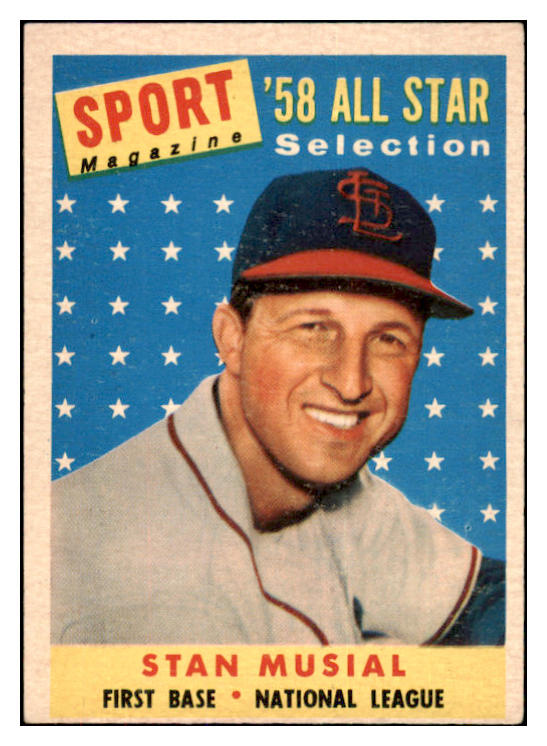 1958 Topps Baseball #476 Stan Musial A.S. Cardinals EX-MT 472011