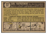 1961 Topps Baseball #287 Carl Yastrzemski Red Sox EX+/EX-MT 472021