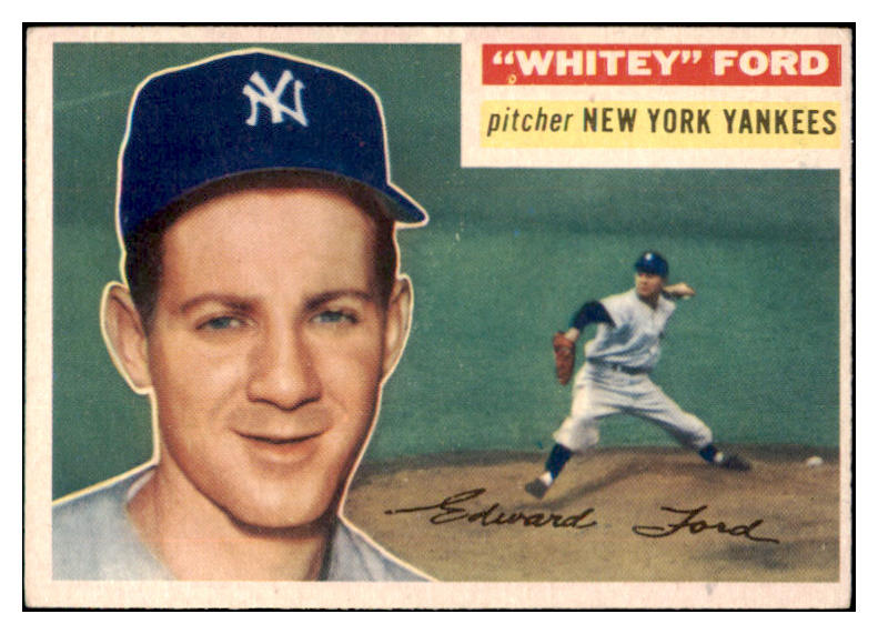 1956 Topps Baseball #240 Whitey Ford Yankees EX+ 472042