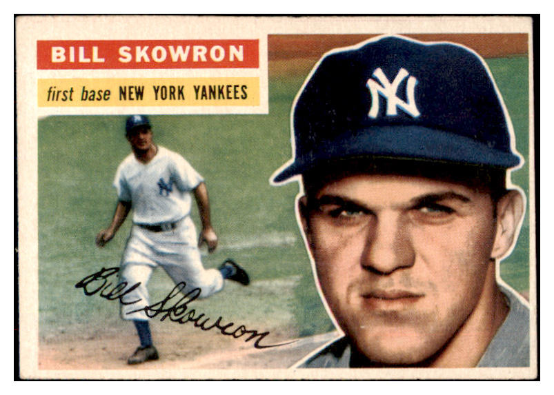 1956 Topps Baseball #061 Bill Skowron Yankees EX-MT White 472049