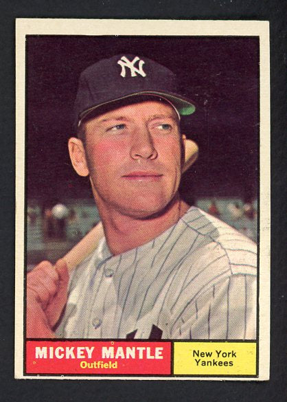 1961 Topps Baseball #300 Mickey Mantle Yankees EX+/EX-MT 472090