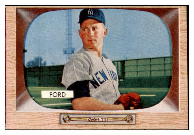 1955 Bowman Baseball # 59 Whitey Ford Yankees EX-MT 472091