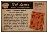 1955 Bowman Baseball #191 Bob Lemon Indians EX 472103