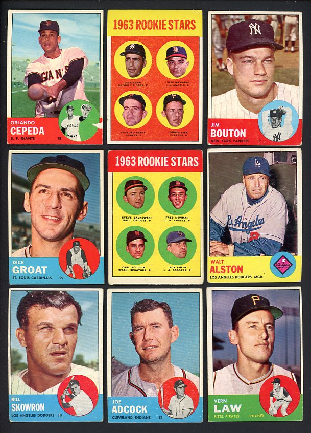 1963 Topps Set Lot 49 Diff GD-VG Perry Cepeda Bouton 472138