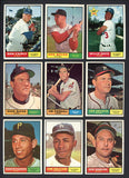 1961 Topps Set Lot 132 Diff VG-EX/EX Boyer Davis Fairly 472151