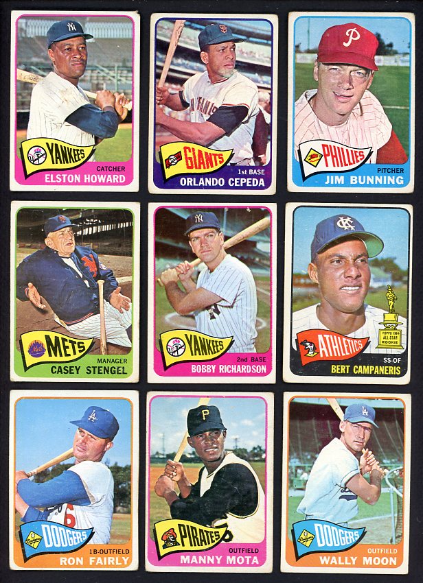 1965 Topps Set Lot 59 Diff GD/GD-VG Cepeda Bunning Stengel 472159