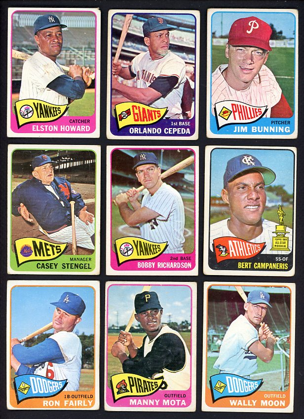 1965 Topps Set Lot 59 Diff GD/GD-VG Cepeda Bunning Stengel 472159