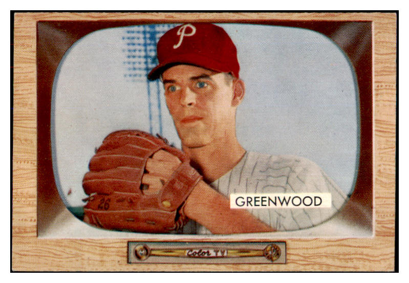 1955 Bowman Baseball #042 Bob Greenwood Phillies NR-MT 472218