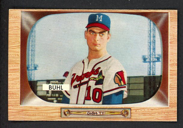 1955 Bowman Baseball #043 Bob Buhl Braves NR-MT 472219