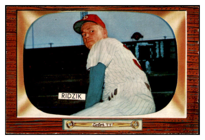 1955 Bowman Baseball #111 Steve Ridzik Phillies NR-MT 472249
