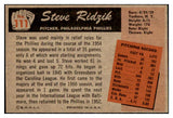 1955 Bowman Baseball #111 Steve Ridzik Phillies NR-MT 472249