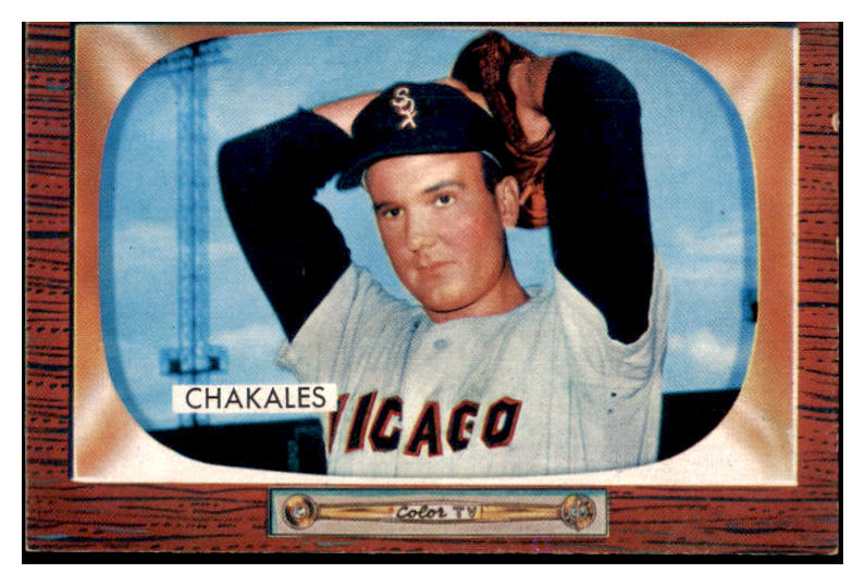 1955 Bowman Baseball #148 Bob Chakales White Sox NR-MT 472268
