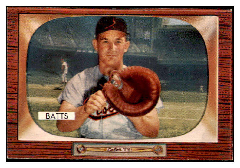 1955 Bowman Baseball #161 Matt Batts Orioles NR-MT 472274