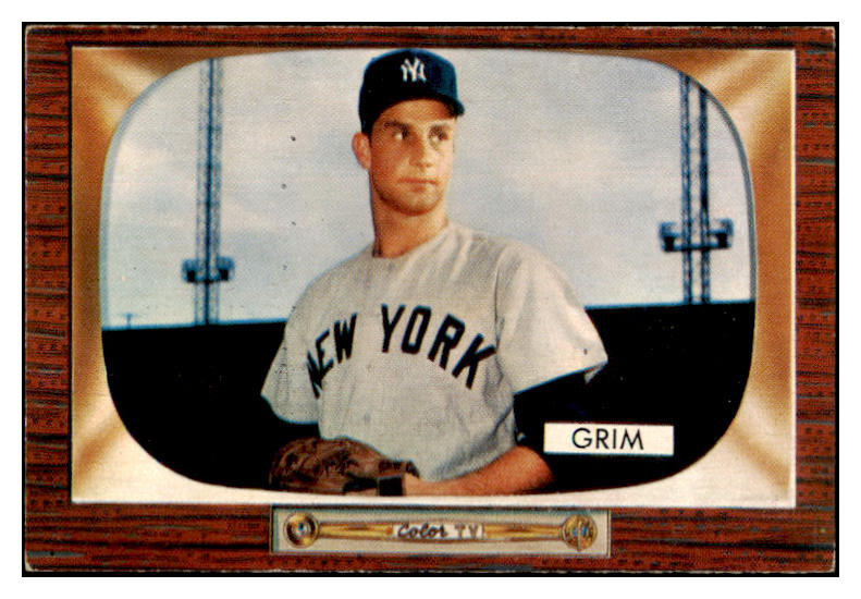 1955 Bowman Baseball #167 Bob Grim Yankees NR-MT 472277