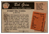 1955 Bowman Baseball #167 Bob Grim Yankees NR-MT 472277