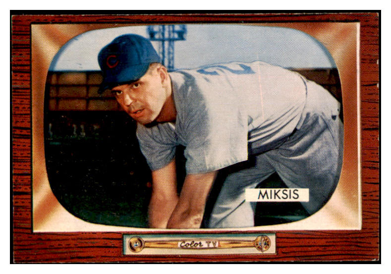 1955 Bowman Baseball #181 Eddie Miksis Cubs NR-MT 472284