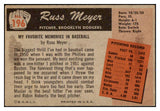 1955 Bowman Baseball #196 Russ Meyer Dodgers NR-MT 472294