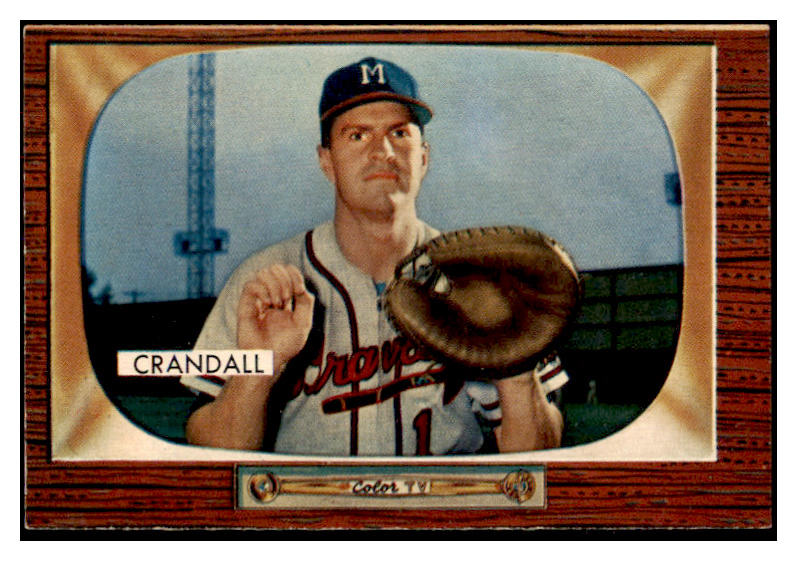 1955 Bowman Baseball #217 Del Crandall Braves NR-MT 472303