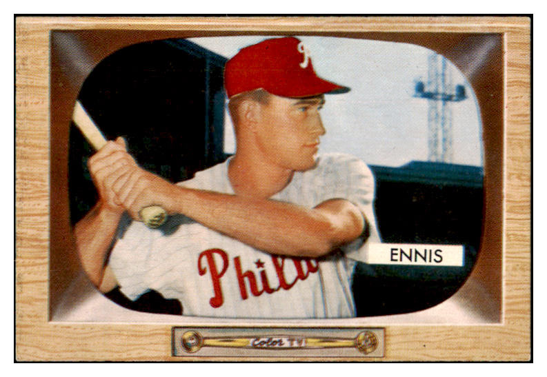 1955 Bowman Baseball #017 Del Ennis Phillies EX-MT 472314