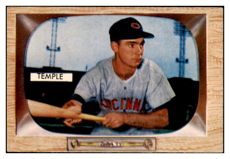 1955 Bowman Baseball #031 Johnny Temple Reds EX-MT 472323