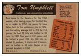 1955 Bowman Baseball #045 Tom Umphlett Senators EX-MT 472332