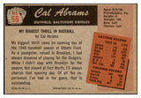 1955 Bowman Baseball #055 Cal Abrams Orioles EX-MT 472338