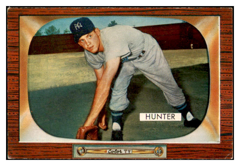 1955 Bowman Baseball #069 Billy Hunter Yankees EX-MT 472342