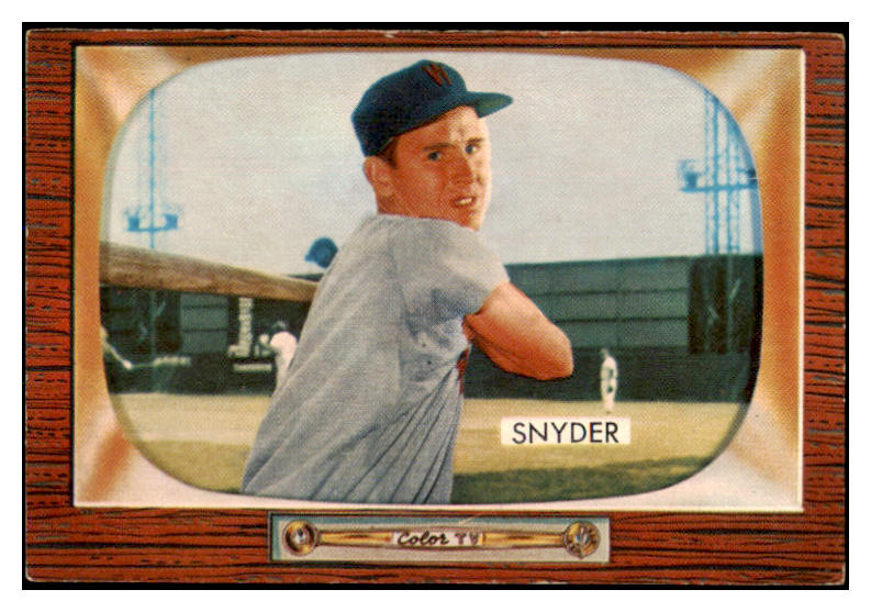 1955 Bowman Baseball #074 Jerry Snyder Senators EX-MT 472345