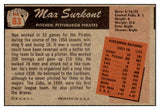 1955 Bowman Baseball #083 Max Surkont Pirates EX-MT 472352