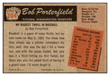 1955 Bowman Baseball #104 Bob Porterfield Senators EX-MT 472363