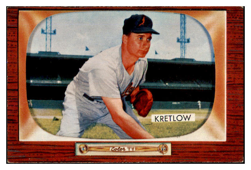 1955 Bowman Baseball #108 Lou Kretlow Orioles EX-MT 472367