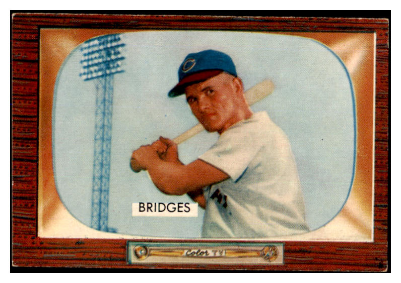 1955 Bowman Baseball #136 Rocky Bridges Reds EX-MT 472381
