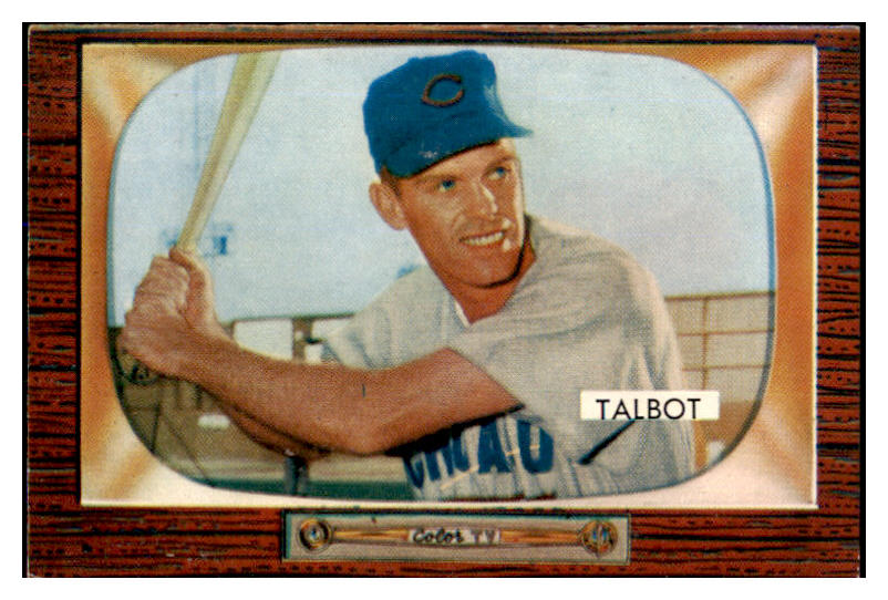 1955 Bowman Baseball #137 Bob Talbot Cubs EX-MT 472382