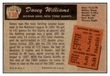 1955 Bowman Baseball #138 Davey Williams Giants EX-MT 472383