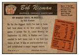 1955 Bowman Baseball #145 Bob Nieman White Sox EX-MT 472387