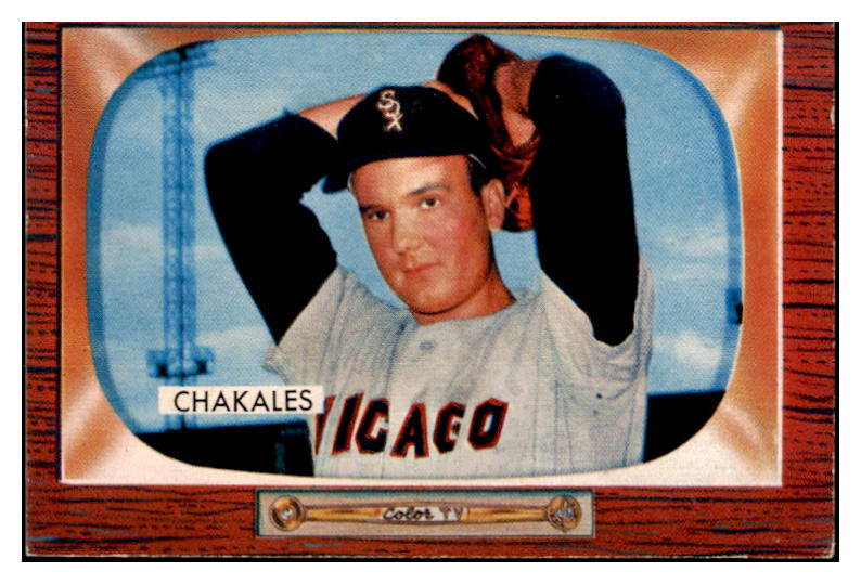 1955 Bowman Baseball #148 Bob Chakales White Sox EX-MT 472390