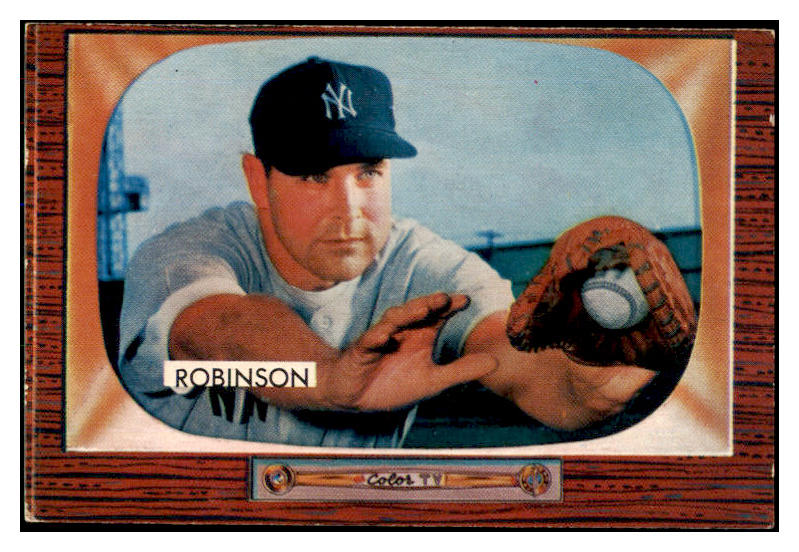 1955 Bowman Baseball #153 Eddie Robinson Yankees EX-MT 472393