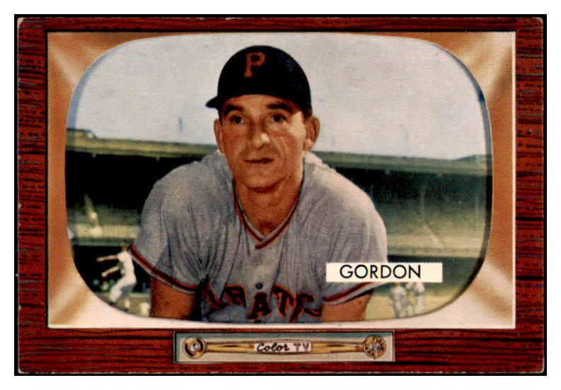 1955 Bowman Baseball #163 Sid Gordon Pirates EX-MT 472397