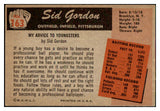 1955 Bowman Baseball #163 Sid Gordon Pirates EX-MT 472397
