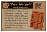 1955 Bowman Baseball #187 Fred Hatfield Tigers EX-MT 472407