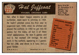 1955 Bowman Baseball #223 Hal Jeffcoat Cubs EX-MT 472409