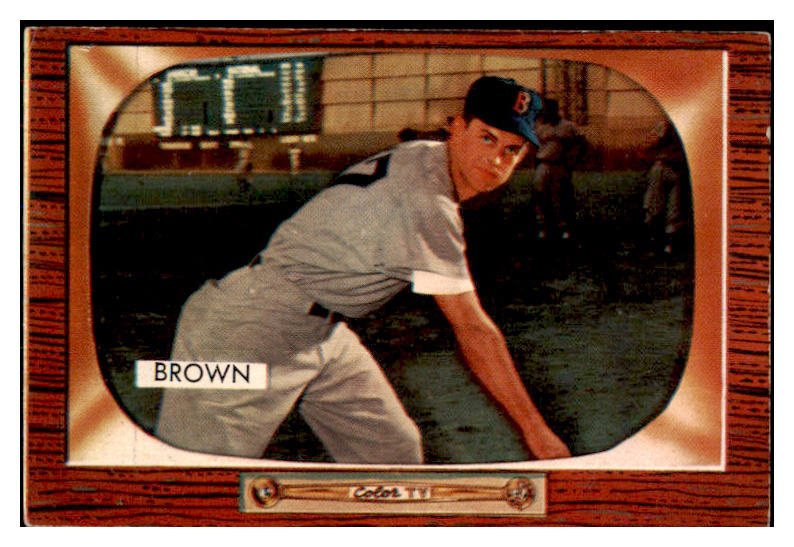 1955 Bowman Baseball #221 Hal Brown Red Sox EX-MT 472411