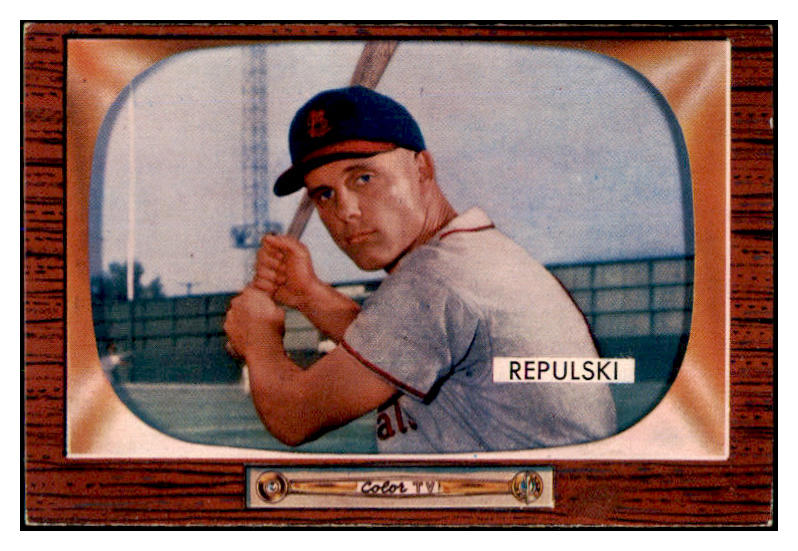 1955 Bowman Baseball #205 Rip Repulski Cardinals EX-MT 472419