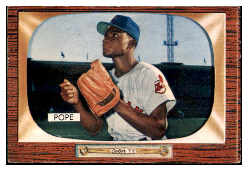 1955 Bowman Baseball #198 Dave Pope Indians EX-MT 472421