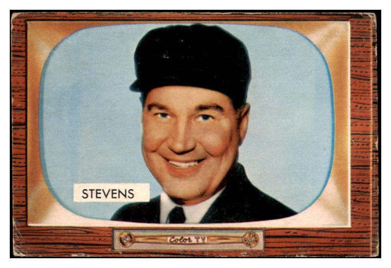 1955 Bowman Baseball #258 John Stevens Umpire VG-EX 472430