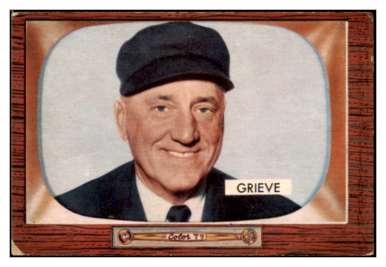 1955 Bowman Baseball #275 William Grieve Umpire VG-EX 472432