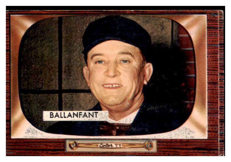 1955 Bowman Baseball #295 E. Lee Ballanfant Umpire VG-EX 472440
