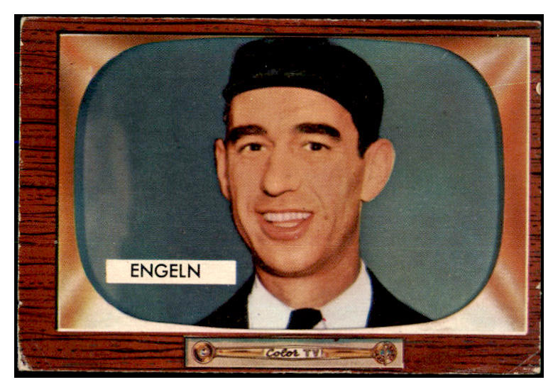 1955 Bowman Baseball #301 William Engeln Umpire VG-EX 472445