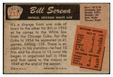 1955 Bowman Baseball #233 Bill Serena White Sox VG-EX 472471