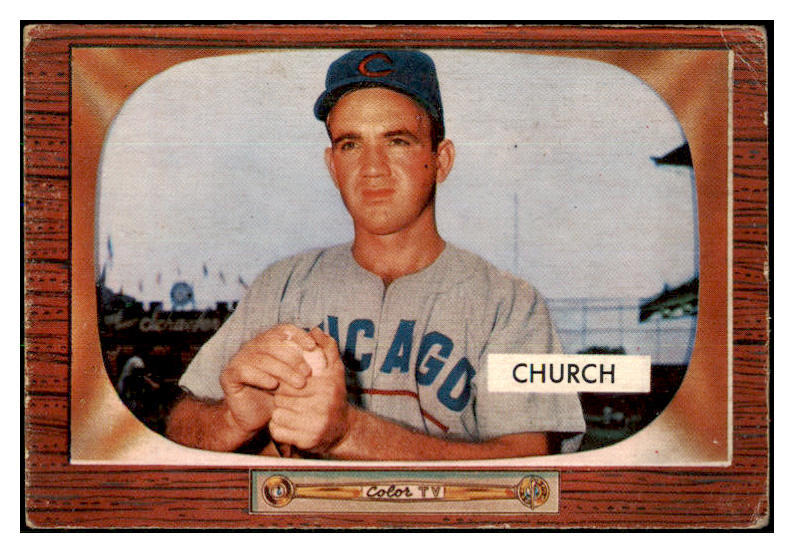 1955 Bowman Baseball #273 Bubba Church Cubs VG-EX 472504